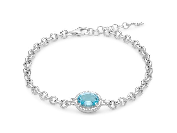 Miluna Bracciale Gemma Del Cielo ovale BRD909